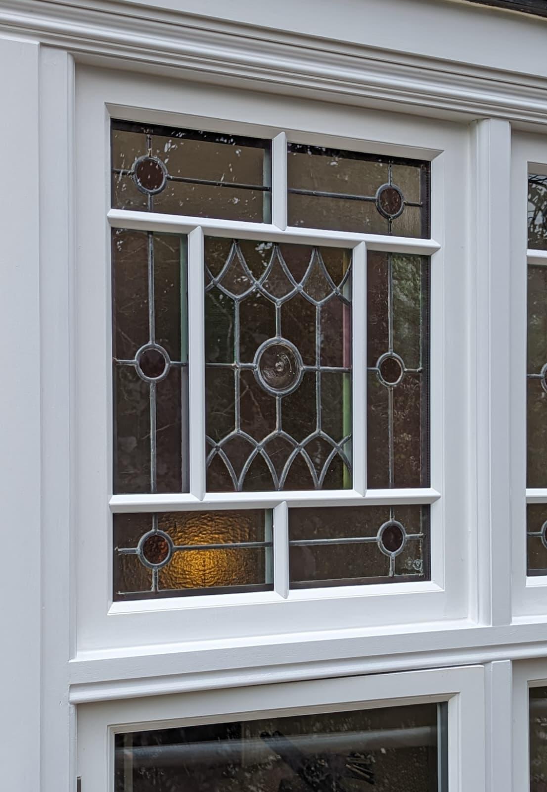 Interior view of heritage sash window with double glazing
