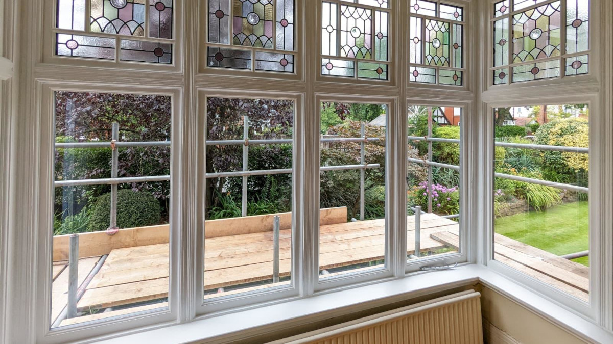 Victorian sash windows ready for double glazing installation