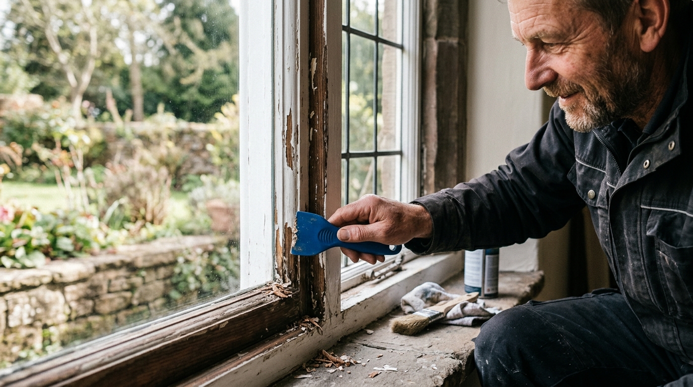 Read more about the article Stripping Paint Without Damaging Original Glass: A Cheshire Craftsman’s Guide
