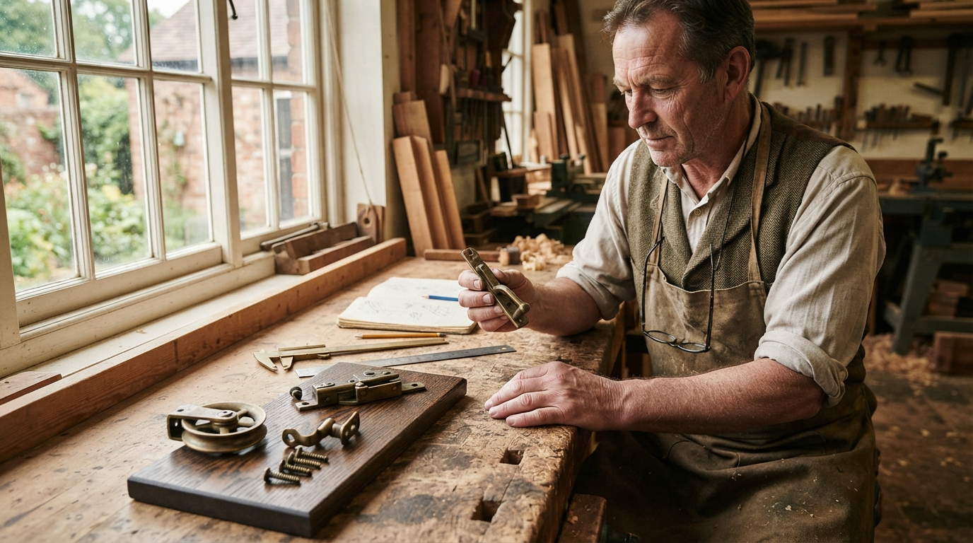 Read more about the article Selecting Period-Correct Hardware for Sashes: A Cheshire Craftsman’s Guide