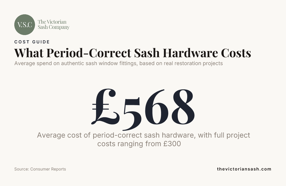 What Period-Correct Sash Hardware Costs — data from Consumer Reports